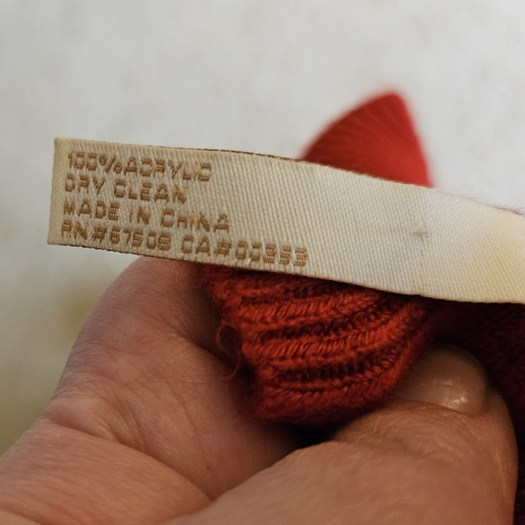 Infinity Scarf | Collections Eighteen | Red | Ruffles | Acrylic | Womens - Picture 4 of 5